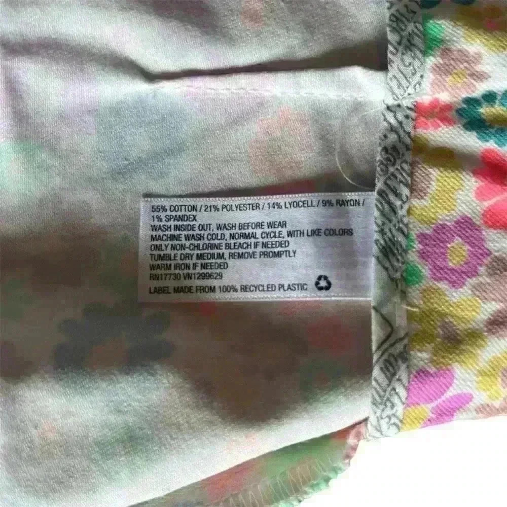 Wild Fable Floral Boho Neon Pastel Mini Skirt - Picture 3 of 5
